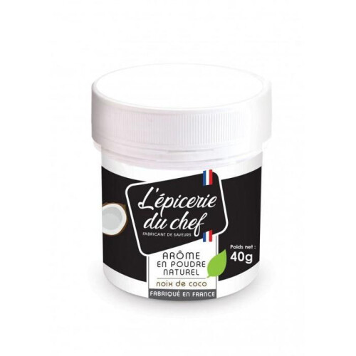 Aroma alimentar natural em pó de Coco 40 g