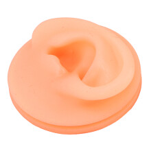 Silicone-Ohren-Akupunkturübungsmodell rechte Ohr, fleischfarben, wiederverwendbar