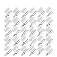 Self-Tapping Screw for Layered Panels, Closet Glass Shelf Support, Non-Slip Partition, 60 Pcs (30 Sets)