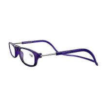 (3.50 strength, Purple) 1.0~ 4.0 Hanging Magnetic Reading Eye Glasses Front Snap Click Connect Neck