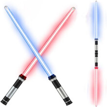 2Pcs 2 in 1 7 Colors Changing Light Up Sword