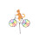 Yellow Cat Bike Windmill Wind Spinner Animal Wind 6