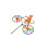Yellow Cat Bike Windmill Wind Spinner Animal Wind 13