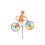 Yellow Cat Bike Windmill Wind Spinner Animal Wind 5