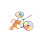Yellow Cat Bike Windmill Wind Spinner Animal Wind 10
