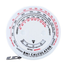 Round BMI Measuring Tape Automatic Retractable