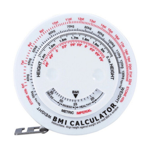 Round BMI Measuring Tape Automatic Retractable