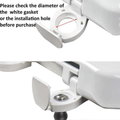 4 Pack Toilet Seat Hinges Bolt Expanding Rubber Top Nuts Screw 1