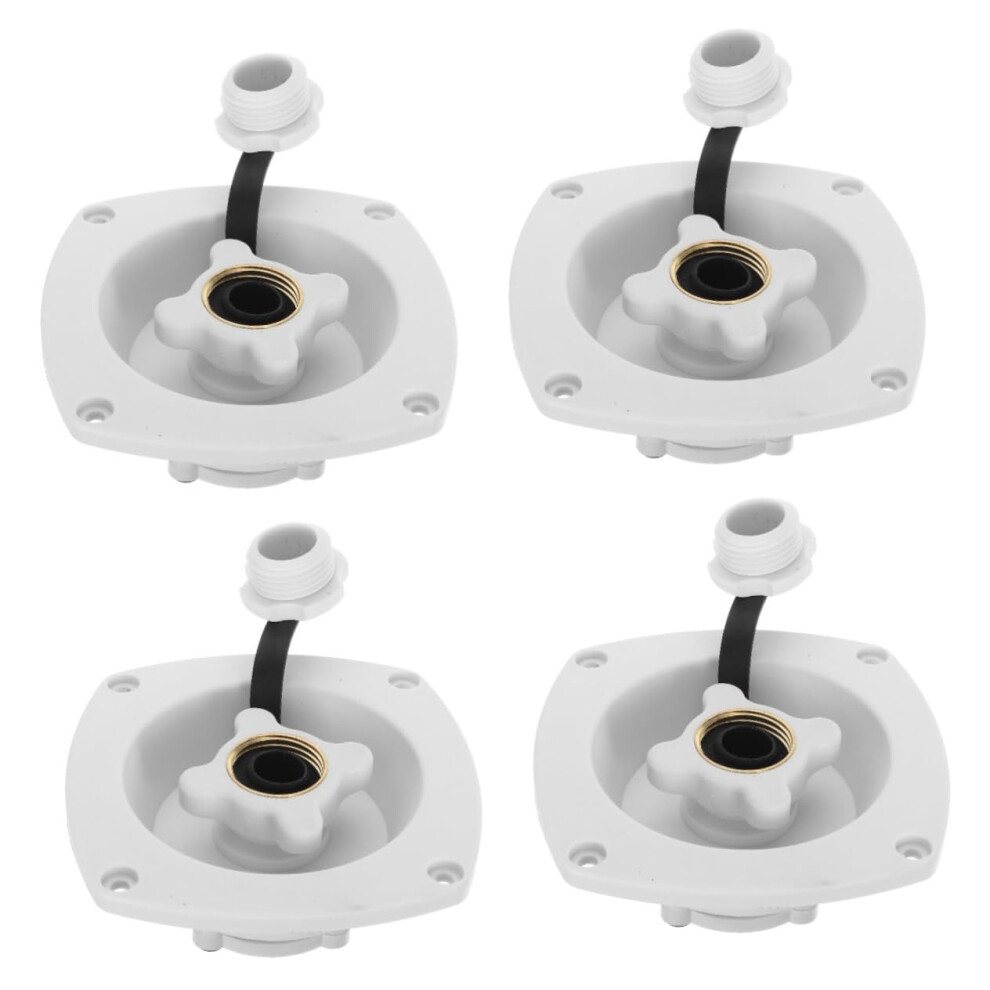 Rotatable Water Tank Mouth With Lid - 4 Pack Camper Parts, Sea Water Boat Accessories, Motorhome Water Inlet Pp 6947110789729