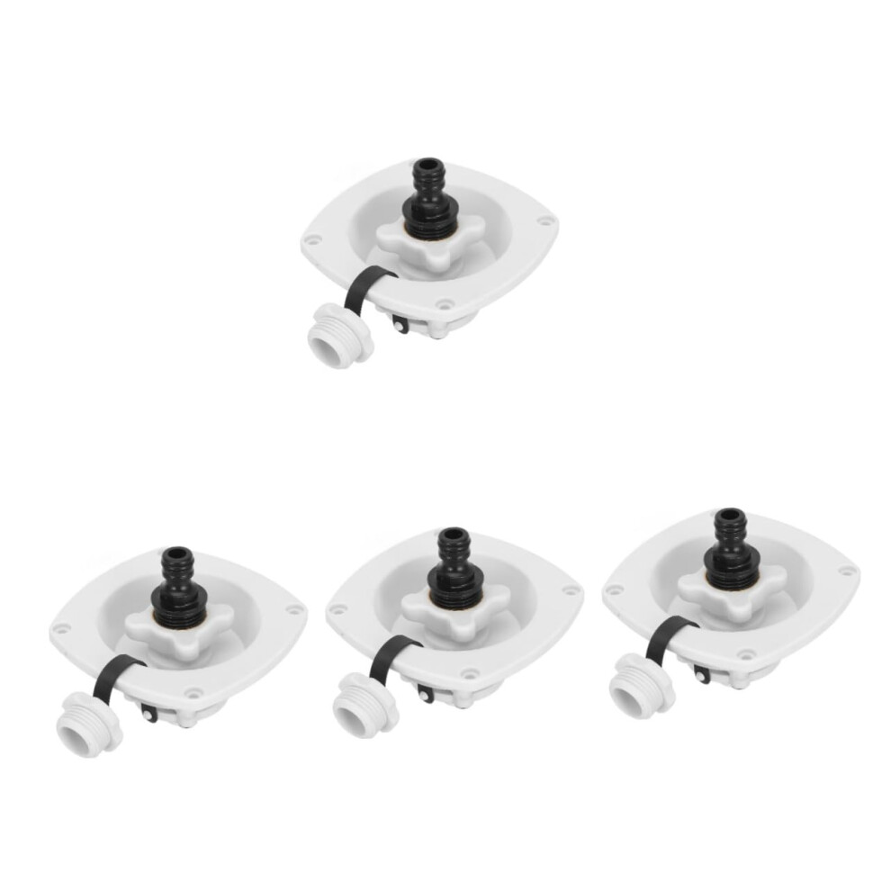 Pack Of 4 Water Tank Mouth Rotating Covers For Motorhome Sea Water Filling Inlet Valve Lid Compatibility 6038364924667