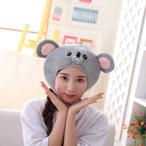 Cute Mouse Hat Ear Flaps Keep Warm Soft Plush PP 2