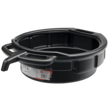 0717-15L Oil Drain Pan with Y-Plateau, 15 Liter Capacity, Durable Plastic, Compatible with Automotive Maintenance