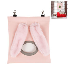 Hay Feeder Bag for Rabbits and Guinea Pigs - Durable Bunny Hay Bag with 2 Holes, Portable Carrier, Adjustable Size