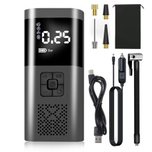 Electric Air Pump 150 PSI Digital Tyre Inflator with 6000 mAh Battery LCD Screen for Car Bike Motorcycle and Sports Balls