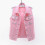 (M, Pink) Women Spring And Autumn Coats Solid Sleeveless Denim Jacket Outerwear 1