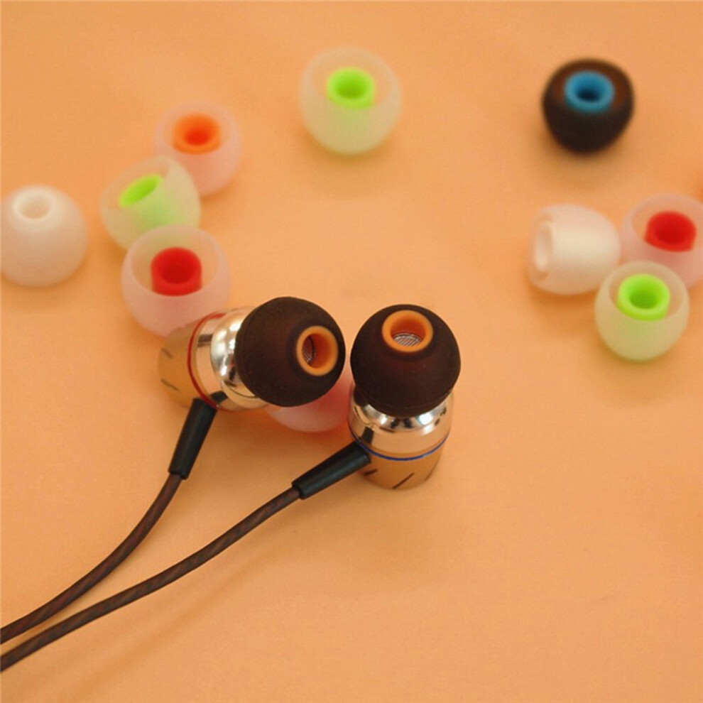 6 Pairs 12 Pcs 3.8Mm Soft Silicone In-Ear Earphone 8130196197962