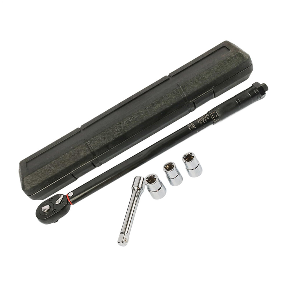 1/2 Inch Drive Torque Wrench Set | Ratchet Socket Tool Kit For Motorcycle, Bicycle, And Automotive Maintenance 6947110792125