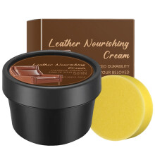 Leather Repair Set 50g - 2 Sets Scratch Repair Cream for Sofa, Dustproof Antistatic Leather Care with Sponge, Waterproof Balm