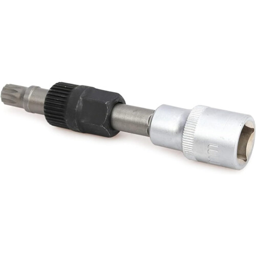 Alternator Pulley Socket Drill Bit Tool 33 Teeth Centering Remover Wrench Compatible with Most Vehicles 2
