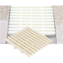 Drainage Gitter Kanalgitter 20 cm Beige 5 Stück Gespleißter Überlauffilterdeckel für Duschablauf und Terrassen Entwässerung