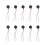 10pcs Miniature Motor Black Flat For General Users 1