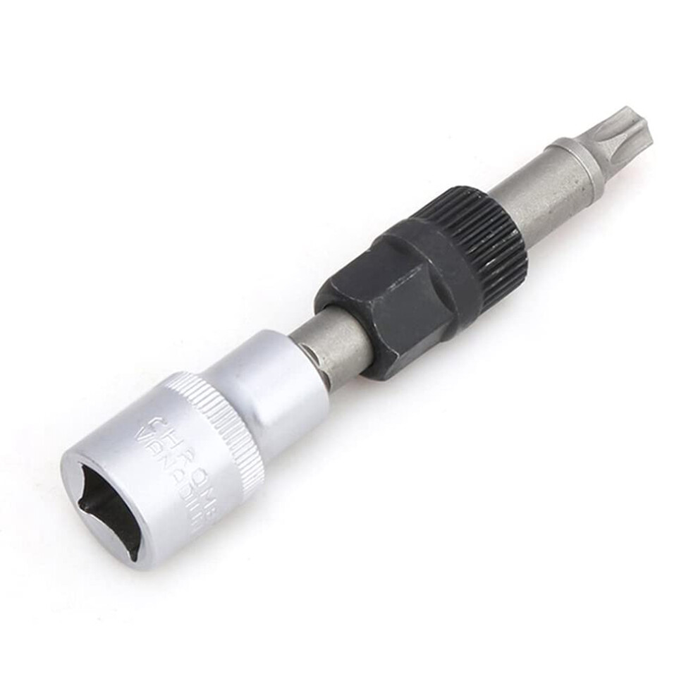 T50 Light Machine Pulley Socket Bit With 33 Teeth, Medium Bolt Remover Socket For Light Machine Pulleys 6947110793382