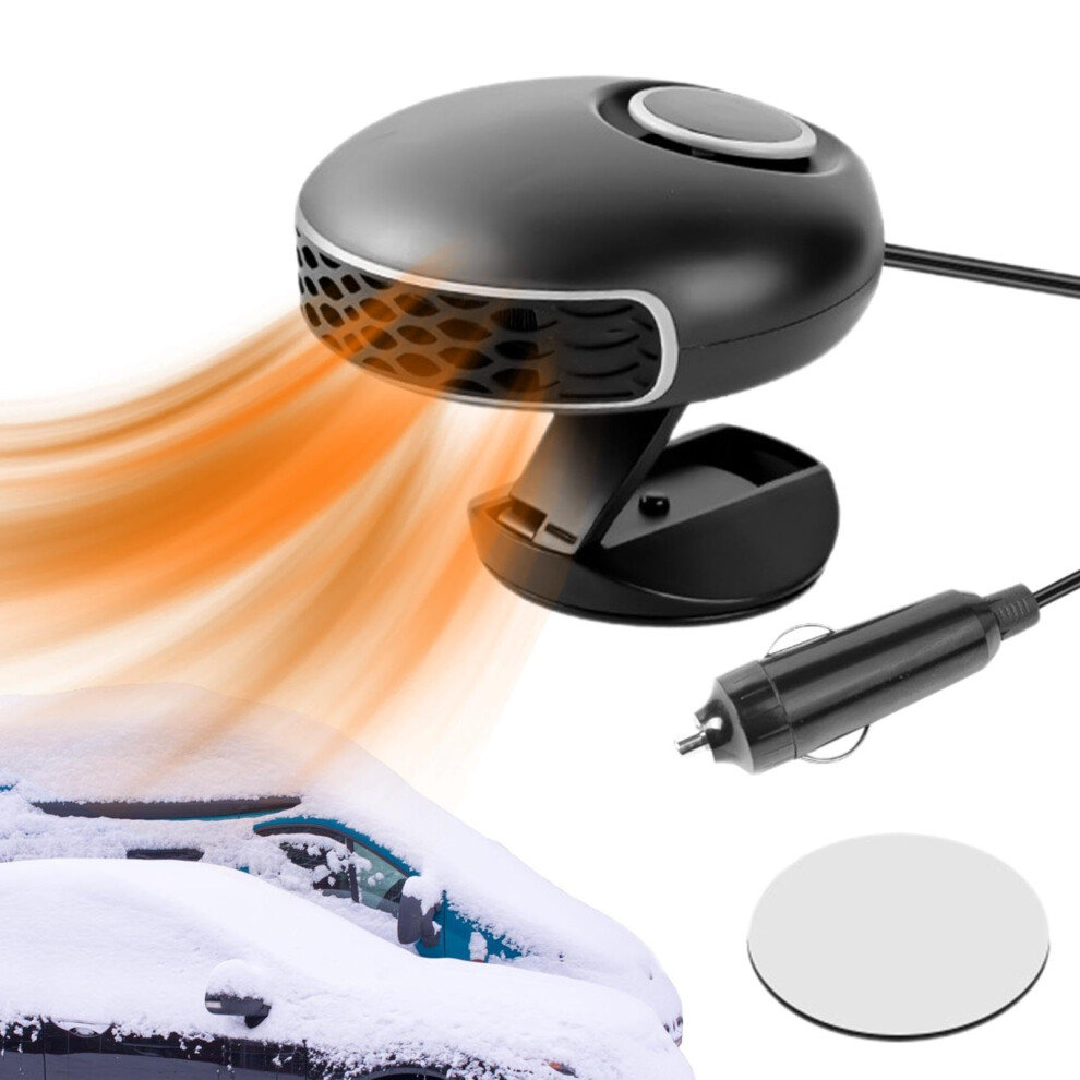Car Windscreen Heater - 12V Rotating Defroster With Folding Stand For Suvs, Sedans, Minivans, And Motorhomes 6038364928436