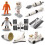 10Pcs Astronaut Model Set PVC Spaceman Toys Outer 4