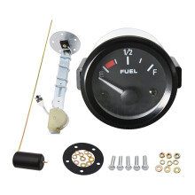 Kraftstoffgeber für Boote 52 mm Universal Kraftstoffstandsanzeige mit LED-Licht und Kraftstoffschwimmersensor für Kfz 3L