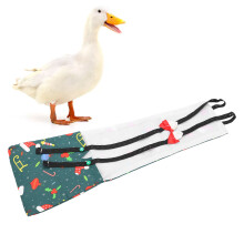 Verstellbare wasserdichte Hühnchen- und Entendüsen, grün, Weihnachtsdesign, waschbar, Größe S