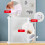 Gate Fence Sturdy Children Protection Rotating 3