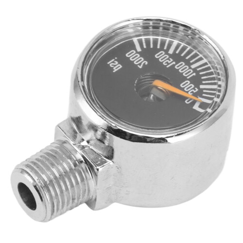 2000psi Pressure Gauge 1/8NPT Mount CO2 Cylinder 2