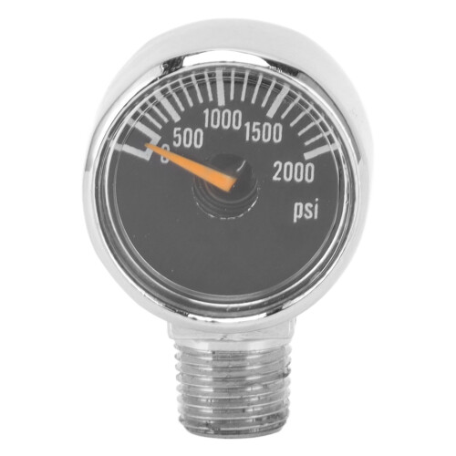 2000psi Pressure Gauge 1/8NPT Mount CO2 Cylinder