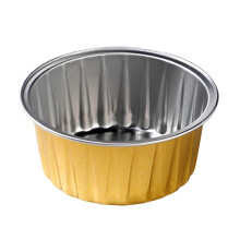 20pcs Gold Aluminium Foil Dessert Cups No Lids for Baking Cupcakes Ramekin Holders 3oz Utility Bakeware