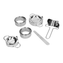 10 Stück Edelstahl-Maultaschenformer-Set, Silber, 293g
