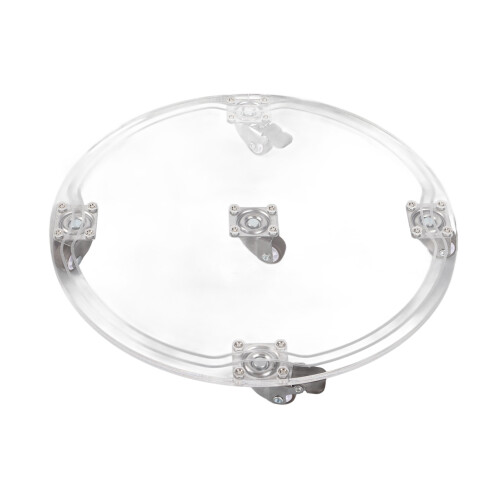 Round Acrylic Tray Multipurpose Sturdy Stable 1