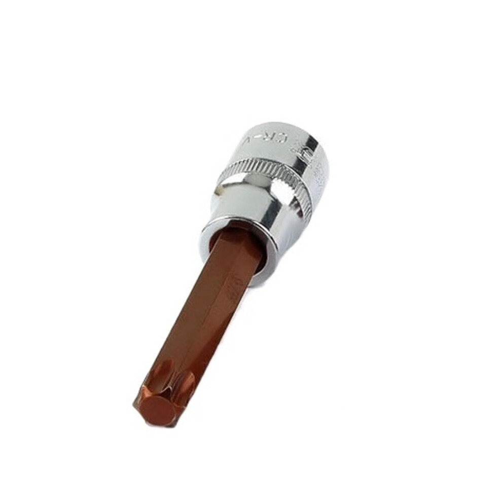 1/2 Torx Bit Socket T25 100Mm Length S2 Star Bits Adapter For Torque Wrench Ratchet T20 T30 T40 T50 T55 Compatibility 6947110795676