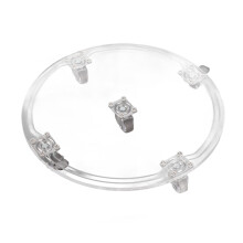 Round Acrylic Tray Multipurpose Sturdy Stable