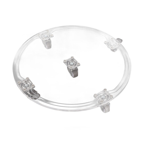 Round Acrylic Tray Multipurpose Sturdy Stable