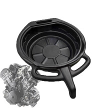Oil Catch Tray 8 Litres, Large Capacity Anti-Splash Oil Drain Tray for Cars and Motorcycles, Durable Engine Oil Container