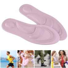 Pink Flachfuß-Orthese Einlegesohlen Memory-Schaum Bogenstütze Schuhpolster für Damen