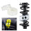 2pc Transparent Car Shock Absorber Buffer Spring D Type for Stability & Comfort 4