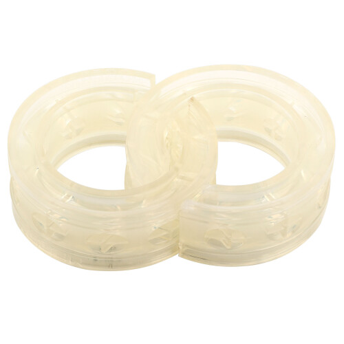 2pc Transparent Car Shock Absorber Buffer Spring D Type for Stability & Comfort 1