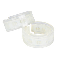 2pc Transparent Car Shock Absorber Buffer Spring D Type for Stability & Comfort