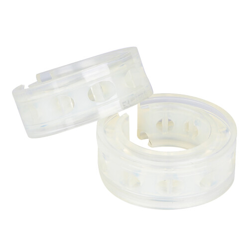 2pc Transparent Car Shock Absorber Buffer Spring D Type for Stability & Comfort