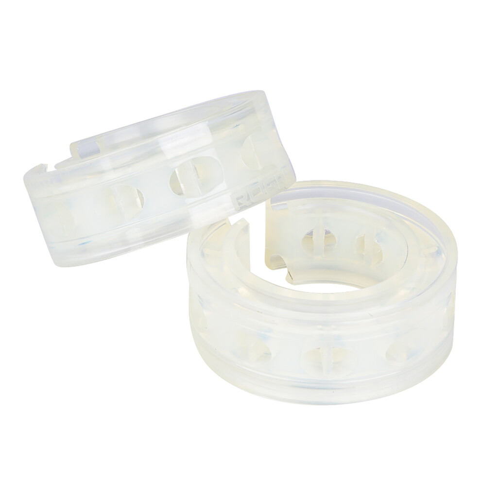 2Pc Transparent Car Shock Absorber Buffer Spring D Type For Stability & Comfort 3611345340545