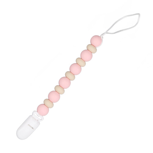 Baby Pacifier Clips Silicone One Piece Beads 2