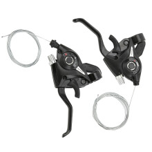 WAKE MTB Rennrad Schalt- und Bremshebel 21 Geschwindigkeiten 3X7 mit Schaltzug