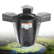Floating Pond Skimmer with Pump and 10m Power Cable – 70W Garden, Pond, Pool Cleaner for Outdoor Use