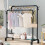Heavy Duty Double Hanging Rack Garment Display Stand Storage Shelf 2